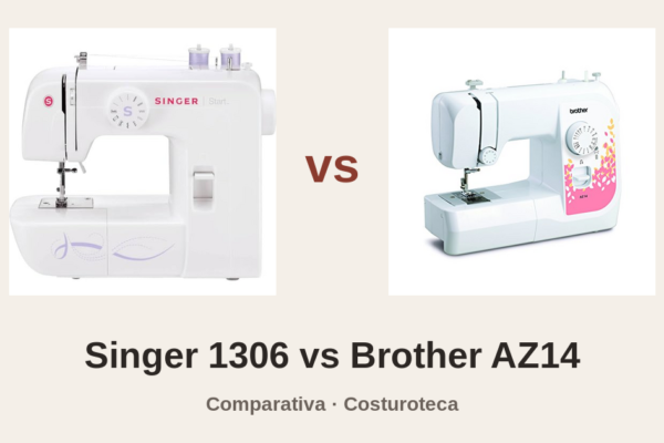 Singer Start 1306 y Brother AZ14 una al lado de la otra