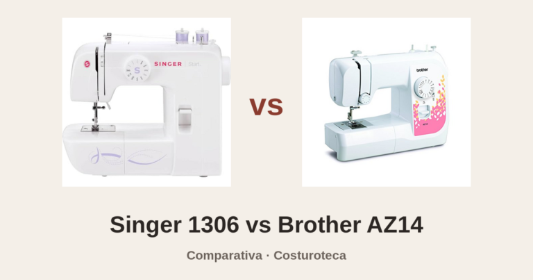 Singer Start 1306 y Brother AZ14 una al lado de la otra