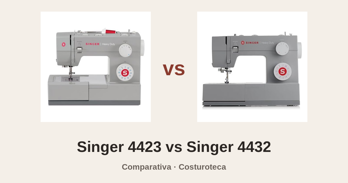 Singer Heavy Duty 4423 y Singer Heavy Duty 4432 una al lado de la otra
